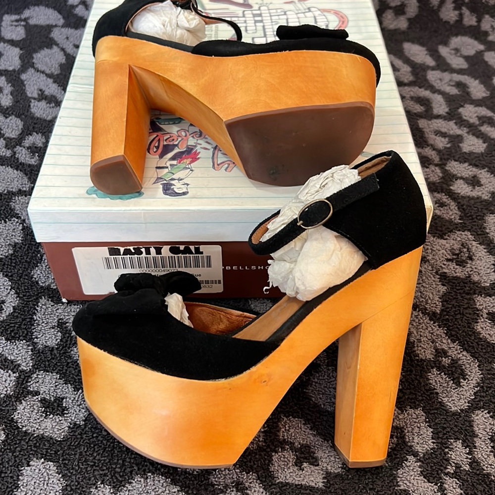 Jeffrey Campbell Annabella Suede Platforms Heels